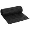 vidaXL Dimpled Dr&aelig;nplade Sort 0,5 x 10 m HDPE