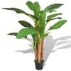 vidaXL kunstig bananplante med potte 175 cm gr&oslash;n