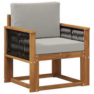 vidaXL Udend&oslash;rs Mellem Sofa Massivt Akacietr&aelig; Naturfarvet