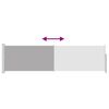 vidaXL sammenrullelig sidemarkise til terrassen 140 x 500 cm gr&aring;