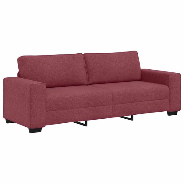 vidaXL 3-personers sofa 220x77x82 cm stof vinr&oslash;d