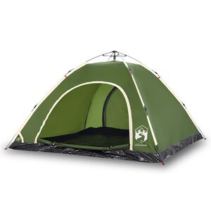 vidaXL 5-personers campingtelt vandt&aelig;t quick-release gr&oslash;n
