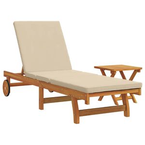 vidaXL Solstol 2 stk. Massivt Akacietr&aelig; Brun