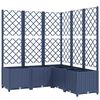 vidaXL plantekasse med espalier 120x120x136 cm PP bl&aring;gr&aring;