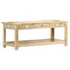 vidaXL sofabord 110 x 50 x 45 cm h&aring;ndmalet massivt mangotr&aelig;
