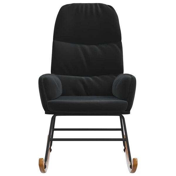 vidaXL gyngestol fl&oslash;jl sort