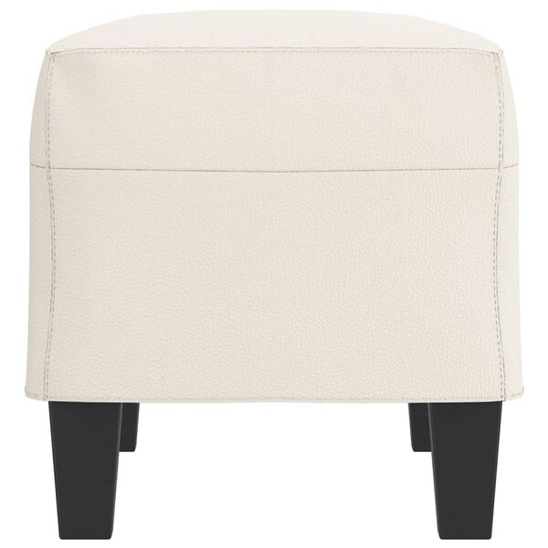 vidaXL bænk 70x35x41 cm kunstlæder cremefarvet