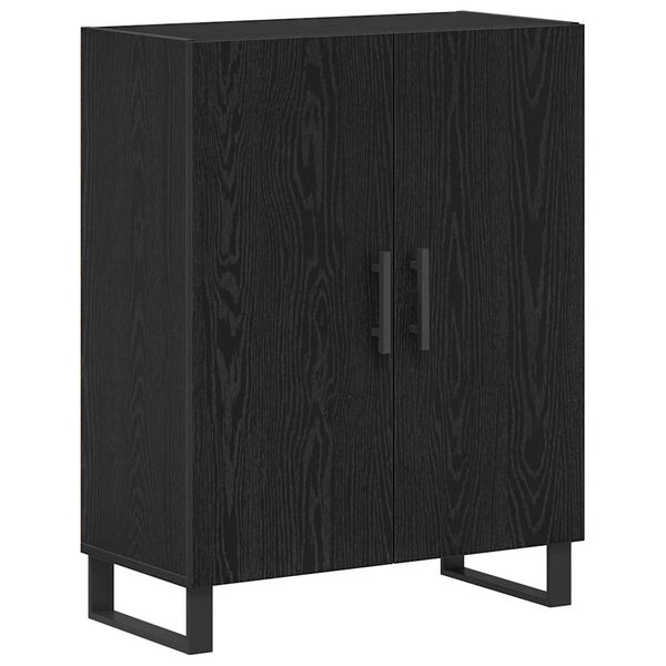 vidaXL Sideboard Sort eg 69,5 x 34 x 90 cm Konstrueret tr&aelig;