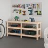 vidaXL arbejdsbord 181x50x80 cm massivt fyrretr&aelig;