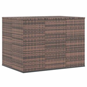 vidaXL hyndeboks 145x100x103 cm polyrattan brun