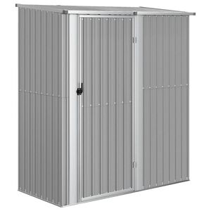 vidaXL haveskur 180,5x97x209,5 galvaniseret st&aring;l gr&aring;