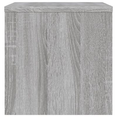 vidaXL sengebord 40x30x30 cm konstrueret træ grå sonoma-eg
