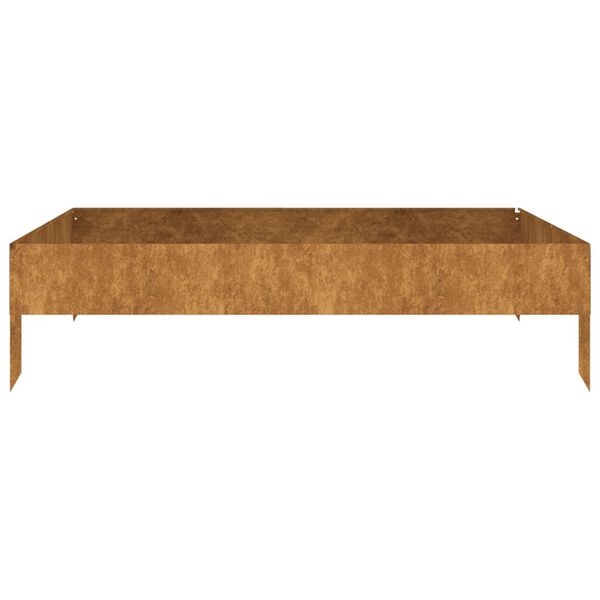 vidaXL højbed 100x100x26 cm cortenstål