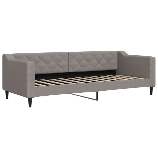 vidaXL daybed med madras 80x200 cm stof gr&aring;brun