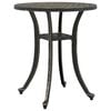 vidaXL havebord &Oslash;48x53 cm st&oslash;bt aluminium bronzefarvet