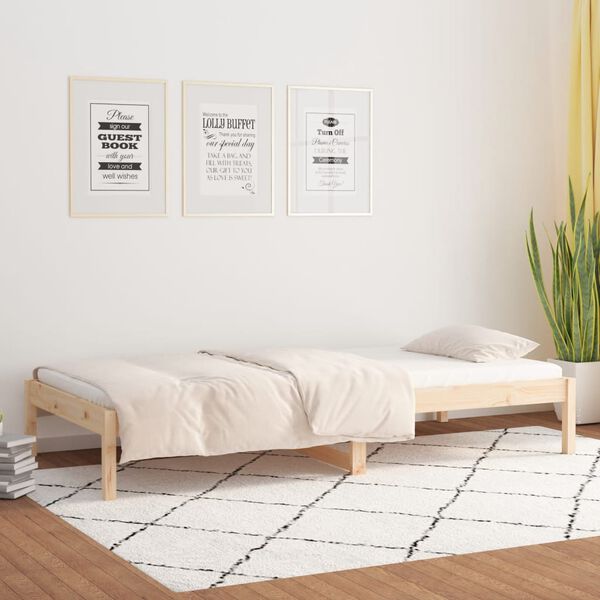 vidaXL daybed uden madras 80x200 cm massivt fyrretr&aelig;