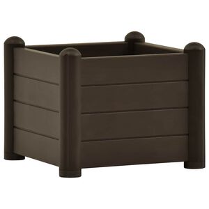 vidaXL h&oslash;jbed 43x43x35 cm PP mokkafarvet