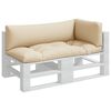 vidaXL pallehynder 3 stk. stof beige