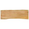 vidaXL bordplade 110x40x2,5 cm naturlig kant massivt mangotr&aelig;