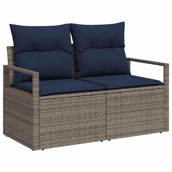 vidaXL Havem&oslash;belsofa med pude 120 x 62 x 69 cm polyrattan