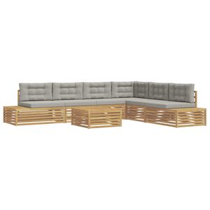 vidaXL 7 Stk Udend&oslash;rs sofagruppe Polyester Hvid
