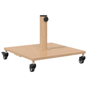 vidaXL Parasolfod 26.75 kg Lys Tr&aelig; Firkantet Justerbar