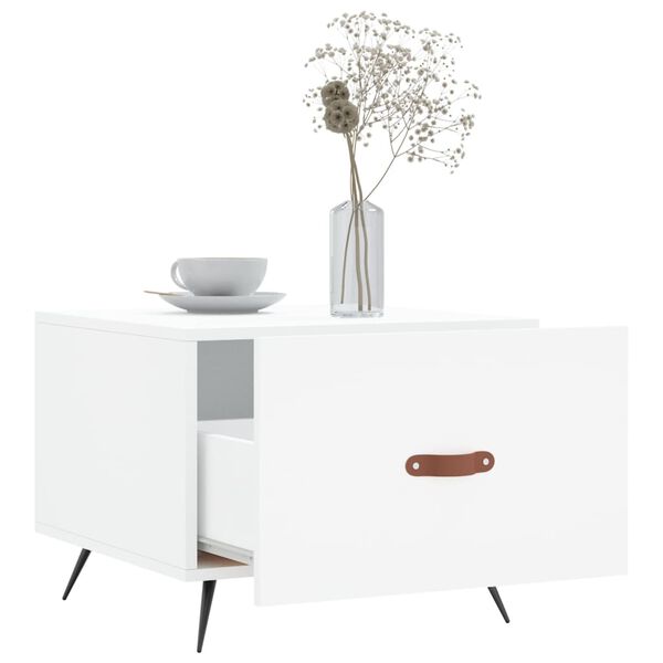 vidaXL sofaborde 2 stk. 50x50x40 cm konstrueret træ hvid