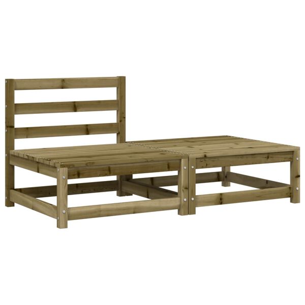 vidaXL sofa med hynder og fodskammel uden armlæn