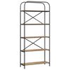 vidaXL Bogreol 5 niveauer 80 x 30 x 183 cm Konstrueret tr&aelig;