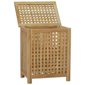 vidaXL vasket&oslash;jskurv 50x35x60 cm massivt teaktr&aelig;