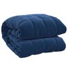 vidaXL tyngdet&aelig;ppe 200x220 cm 13 kg stof bl&aring;