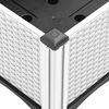 vidaXL plantekasse med ben 40x40x42 cm PP hvid