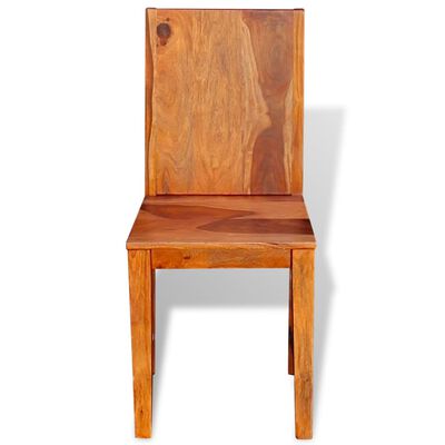 vidaXL 6 stk. spisebordsstole i solidt sheeshamtræ
