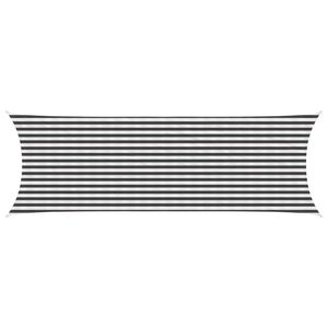 vidaXL Solsejl Anthracit og hvid 2 x 6 m HDPE