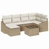 vidaXL Sofa S&aelig;t 7 stk. Beige polyrattan