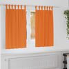 vidaXL Mørklægningsgardiner med ringe 2 pcs Lys Orange 140 x 140 cm