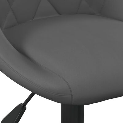 vidaXL spisebordsstol fløjl mørkegrå