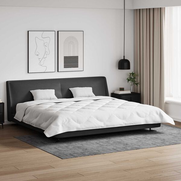 vidaXL Vinter dyne med pude 3 pcs Hvid Microfiber