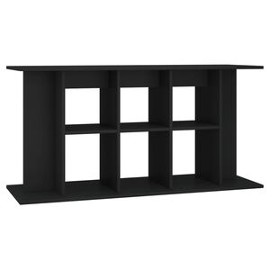 vidaXL akvariebord 120x40x60 cm konstrueret tr&aelig; sort