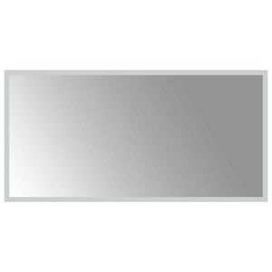 vidaXL LED badev&aelig;relsesspejl Transparent 80 x 40 cm h&aelig;rdet glas