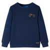 vidaXL Sweatshirt til b&oslash;rn str. 116 marinemeleret