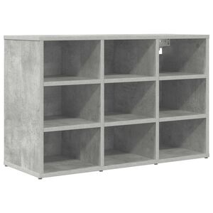 vidaXL Sko skab 77,5 x 30 x 51 cm Konstrueret tr&aelig; Betongr&aring;