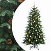 vidaXL Kunstigt Hinged Juletr&aelig; 150 cm 150 LED'er Varm hvid PE og PVC