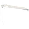 vidaXL foldemarkise manuel betjening 3,5x2,5 m stof aluminium creme
