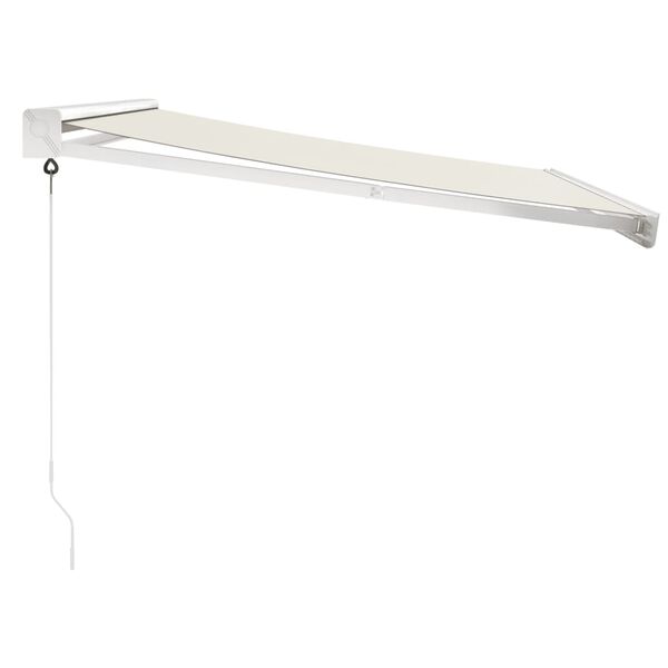 vidaXL foldemarkise manuel betjening 3,5x2,5 m stof aluminium creme