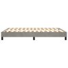 vidaXL Boxspring sengeramme Lysegrå 140x200 cm Fløjl