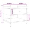 vidaXL sofabord 50x50x50 cm konstrueret træ sort