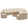 vidaXL sofas&aelig;t til haven 11 dele med hynder polyrattan beige