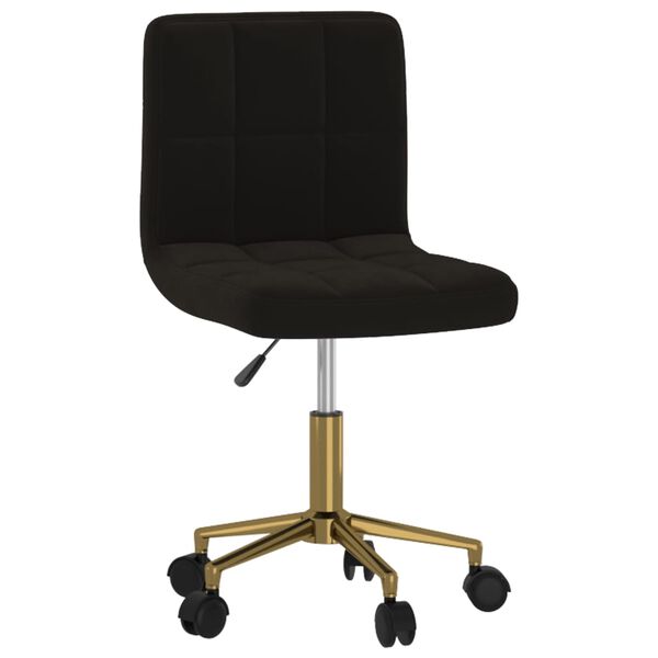 vidaXL drejelige spisebordsstole 4 stk. fl&oslash;jl sort