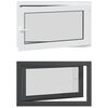 vidaXL K&aelig;ldervindue RISOR 100 x 60 cm PVC og glas Antracit